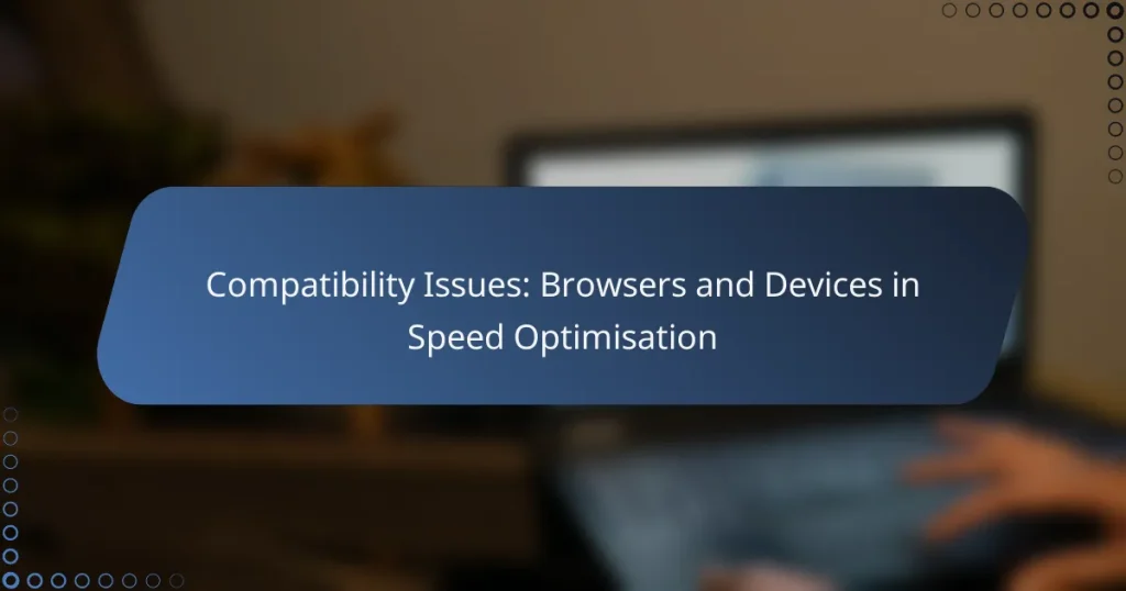 Compatibility Issues: Browsers and Devices in Speed Optimisation
